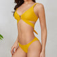 New Sexy Gather Pure Color Bikini