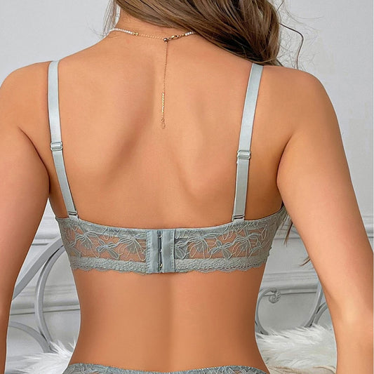 Lady Sexy Lace Bra Set Breathable