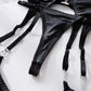 Lingerie Leather Patent Leather Seductive Set