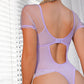 Purple Sexy Lace One-piece Underwear