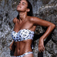 Sexy split hard wrapped floral bikini