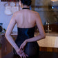 Silky Couple Erotic Lingerie Women's Black Silk Sexy Stockings Hip Skirt