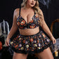 Plump Girls Underwear Halloween Maid Costume Uniform Funny Temptation Women's Large Size Lingerie