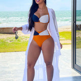 Women's Sexy High Waist Contrast Bikini