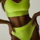 Seamless Women's Lingerie Vest Bra Set
