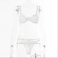 Ladies Underwire Lace Lingerie Suit Fashion