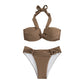 Bikini Swimwear Female Sexy Solid Color