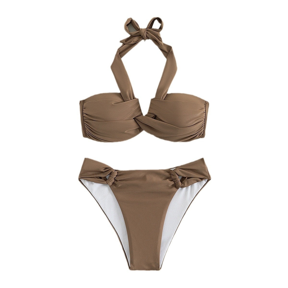 Bikini Swimwear Female Sexy Solid Color