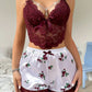 Xiacnee Sexy Pajamas Lace Temptation Sexy Lingerie Suit
