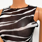 Sexy Mesh See-Through Sleeveless Dress