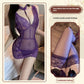 Sheer Mesh Lace Slip Nightdress Sexy