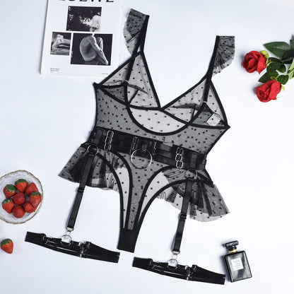 Women's Suspender Lace Splicing Sexy Underwear