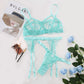 Women's Lace Perspective Sexy Eyelashes Erotic Suit