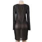 European And American Plus Size Sexy Lingerie Mesh Dress