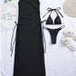 New Solid Color Sexy Split Swimsuit