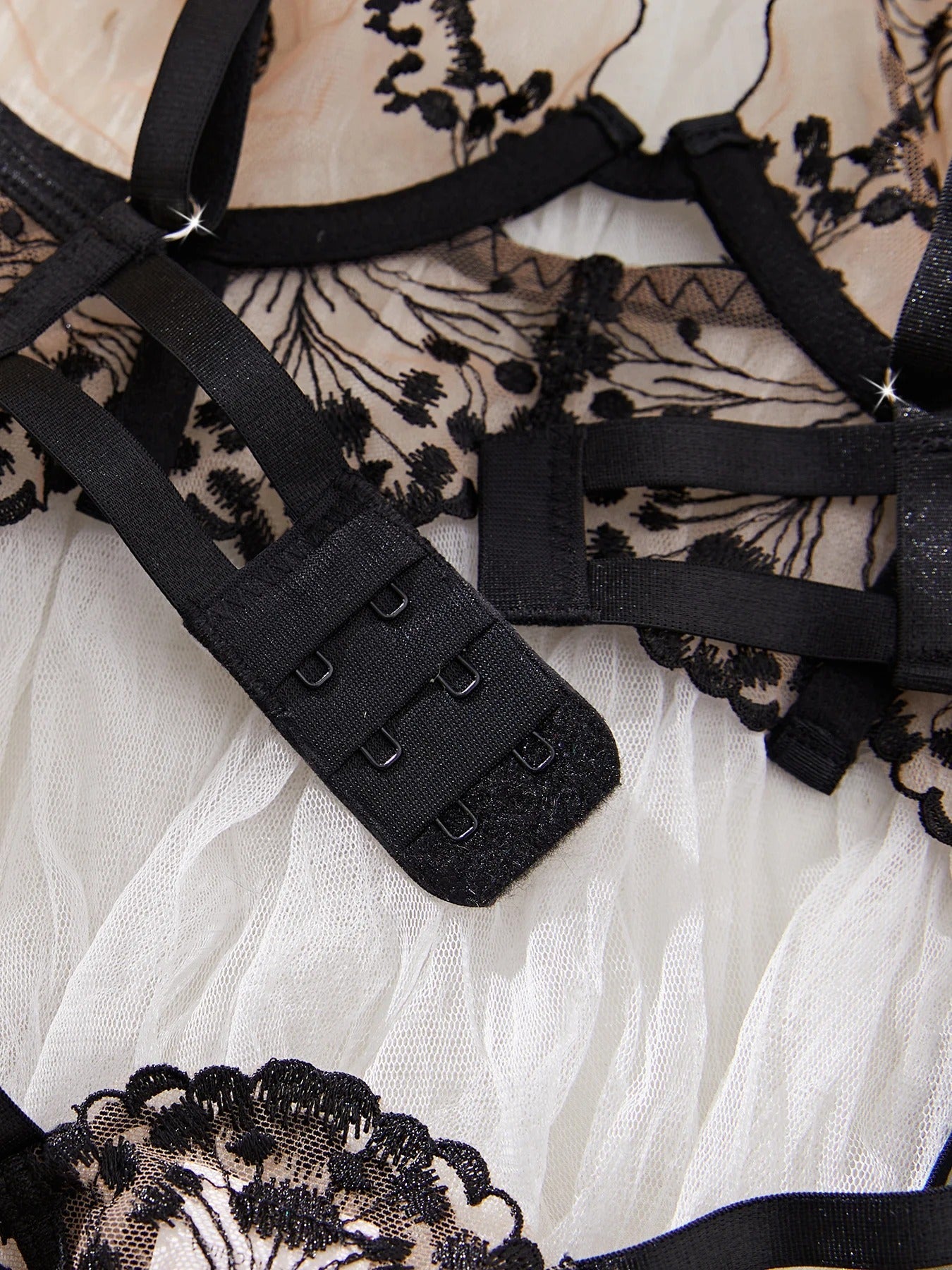 Mesh Lace Sexy French Underwear Suit