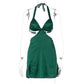 Women's Strappy Halterneck Sexy Slim Dress