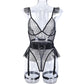 Women's Suspender Lace Splicing Sexy Underwear